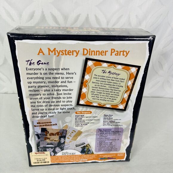 MURDER MYSTERY DinnerParty Game: Pasta Passion & Pistols Role Playing 2016 - Picture 3 of 8